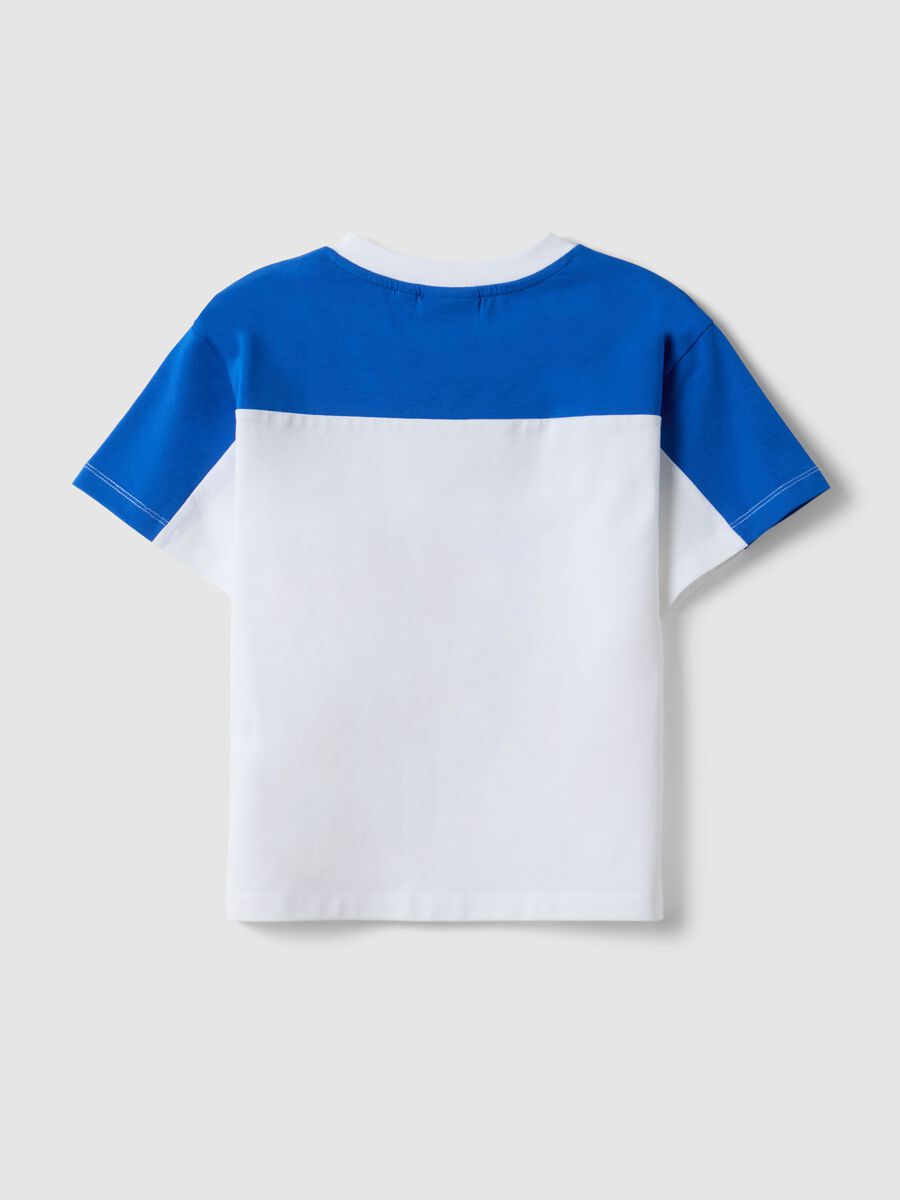 T-shirt in cotone elasticizzato multicolor da bambino regular fit_1