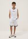 White shorts with elasticated waist_0