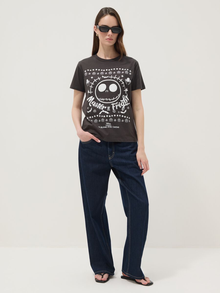 Black pure cotton Nightmare Before Christmas T-shirt_1