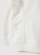 White pure cotton sweatshirt regular fit with ruffles for girls_2