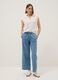 Azure Denim Pure Cotton Jogger Trousers Regular Fit_0