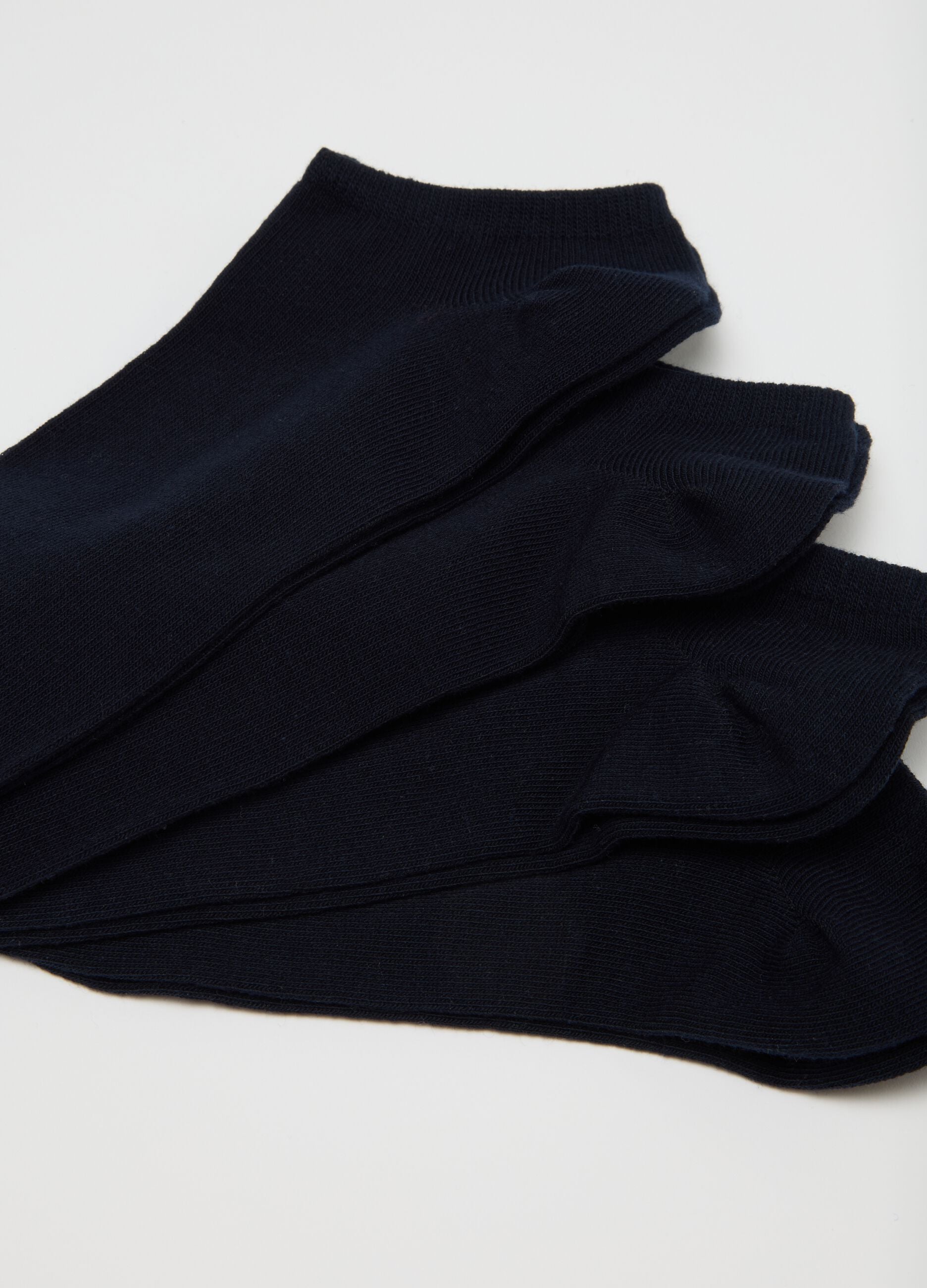 Men's blue cotton blend socks multipack