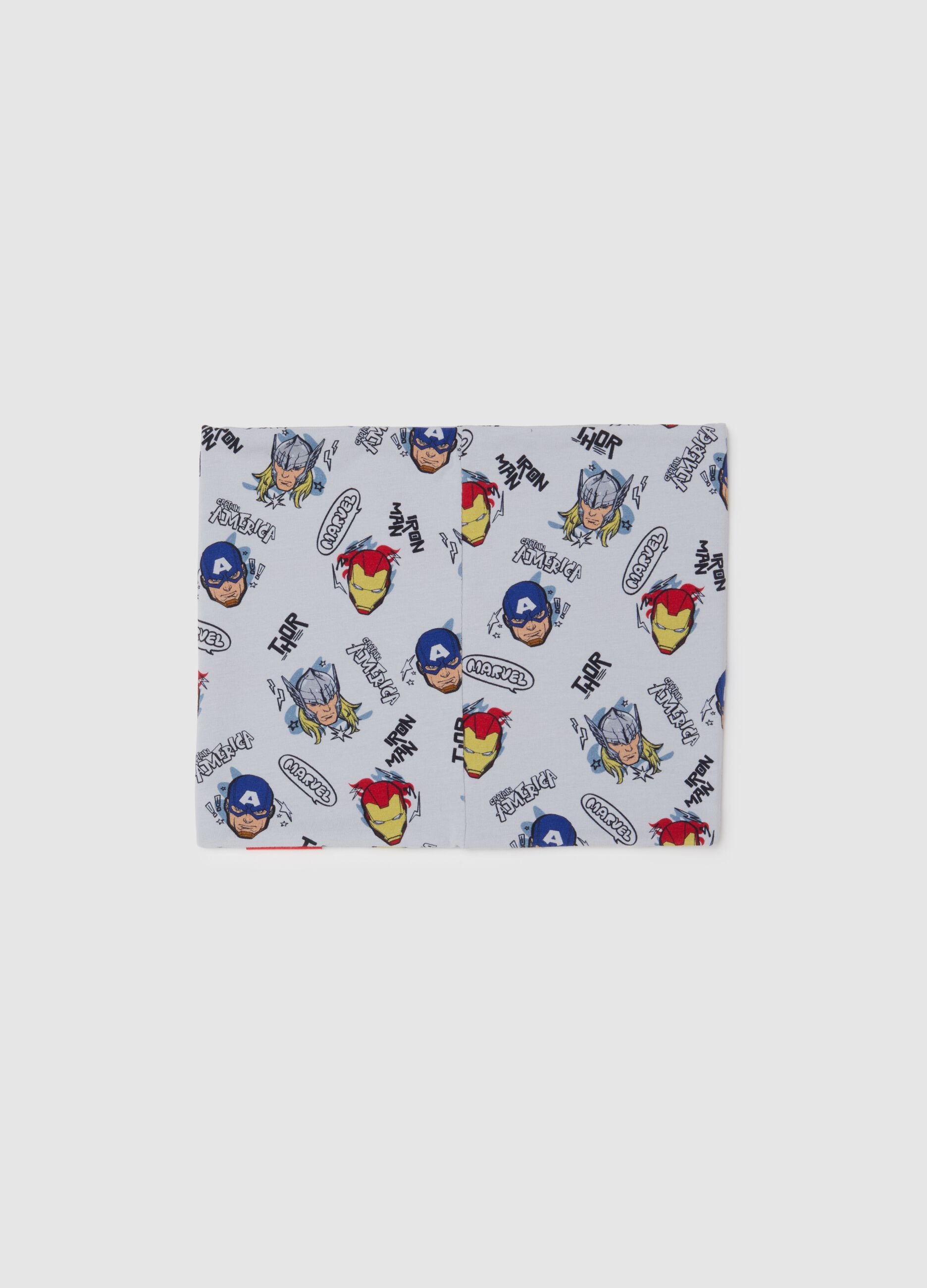 Children's Multicolor Stretch Cotton Neck Warmer with Print