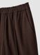 The Iconic Pants brown wide-leg joggers in stretch viscose_5