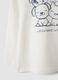 White organic cotton T-shirt with cute animal print for baby girl_3