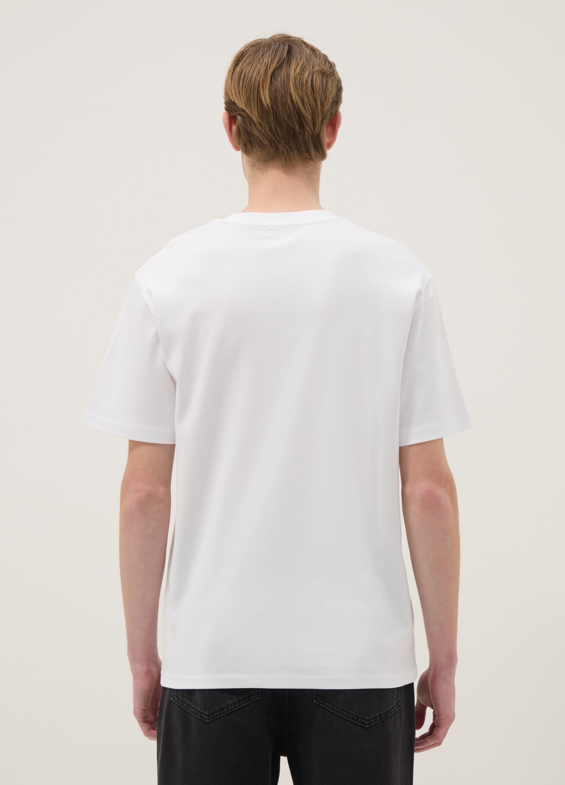 White Iconic Tee T-shirt in pure cotton relaxed fit
