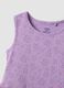 Purple pure cotton dress with floral print_2