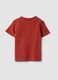 Red organic cotton T-shirt with print, regular fit for baby boy_1