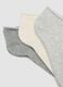Pack of five multicolour socks in organic cotton blend_1