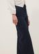 Wide leg stretch denim jeans in blue cotton_3