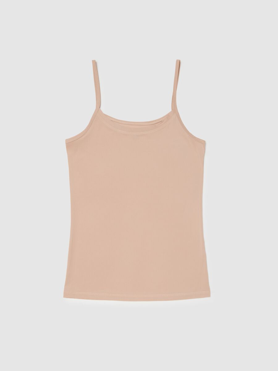 Beige tank top regular fit_4