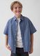 Short-sleeve stretch cotton shirt_0