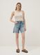 Beige viscose-blend fitted top_2