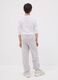 Grey pure organic cotton jogger trousers for boys, relaxed fit_1