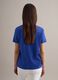 Regular fit blue crew neck cotton T-shirt_3