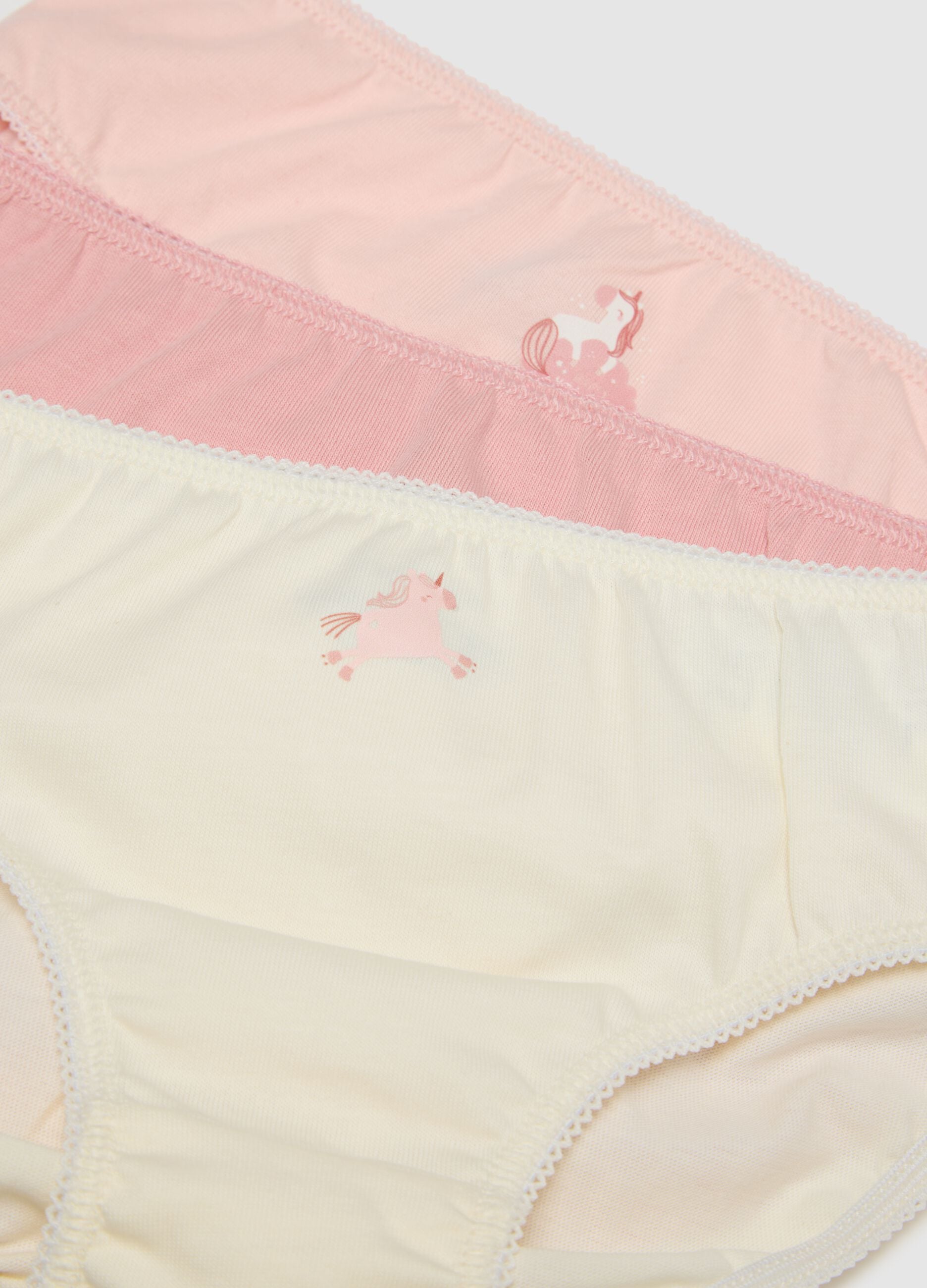 Multipack of multicolour baby girl cotton briefs regular fit