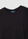 Black stretch viscose regular fit t-shirt with drawstring closure_5