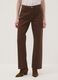 Brown straight-fit pure cotton jeans_1
