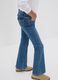 Girls&rsquo; blue flared stretch-cotton jeans_1