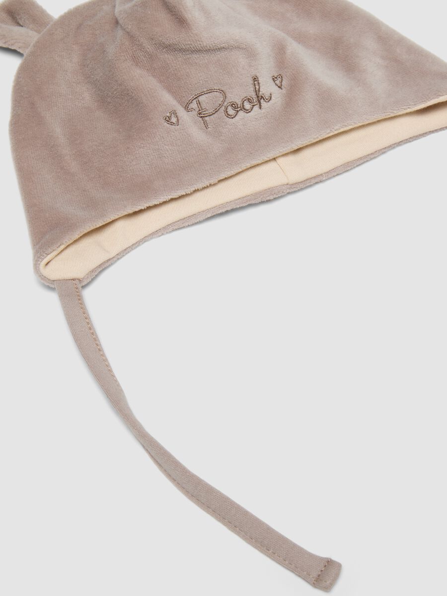 Set grigio con cuffietta e scarpine per neonati a tema Winnie The Pooh_2