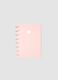 Pink notebook with lined pages in hardback with spiral_0