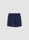 Blue organic cotton shorts_0