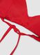 Red triangle bikini top in stretch fabric_5