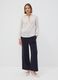 Blue wide-leg stretch viscose joggers &ndash; The Iconic Pants_1