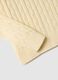 Yellow pure cotton regular fit cable knit jumper_5