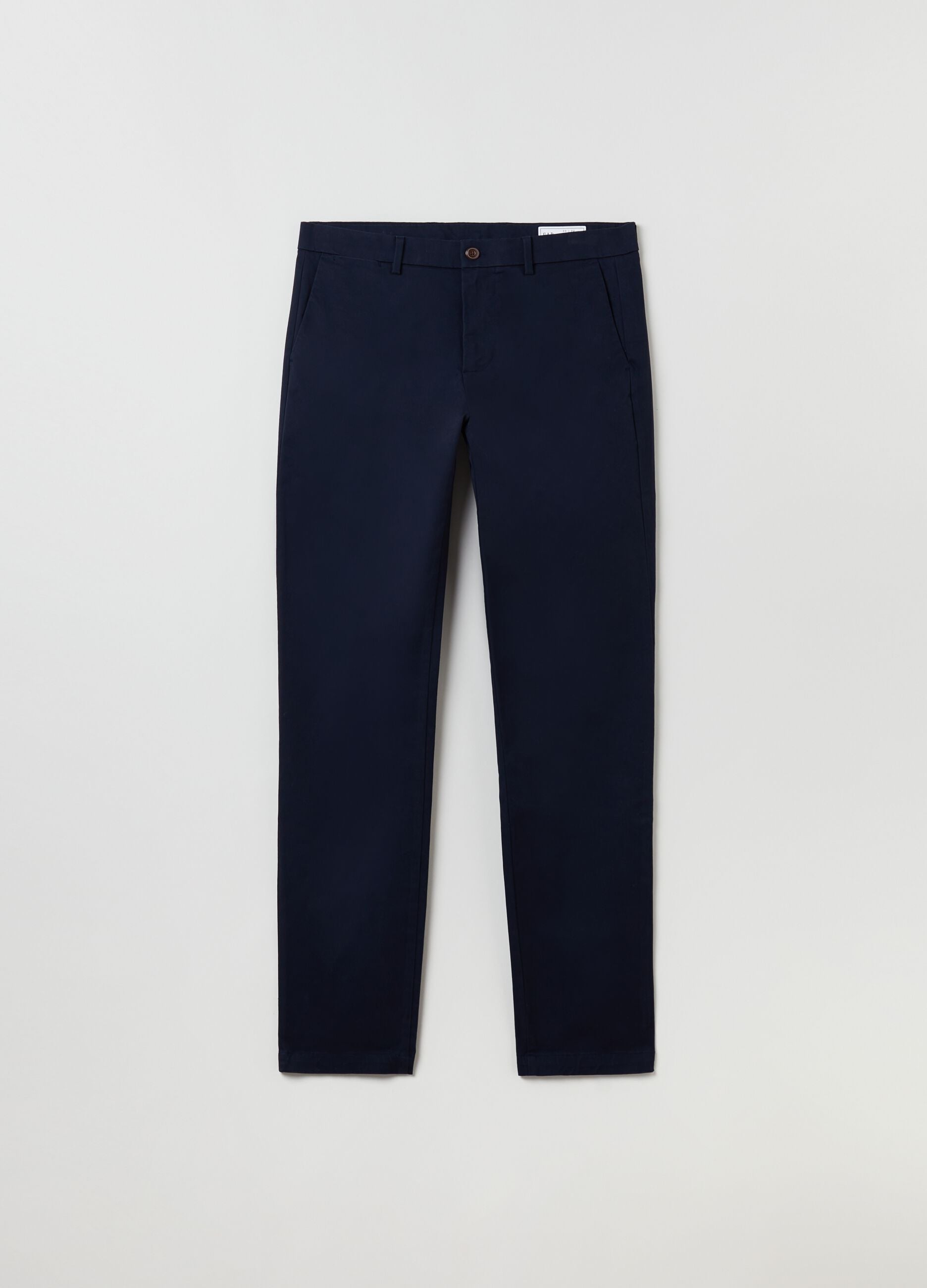 Skinny-fit chino trousers in stretch cotton