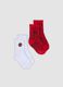 2-pack of MARVEL Spider-Man organic stretch cotton ankle socks_0