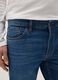 Slim fit blue stretch cotton jeans with five pockets_3
