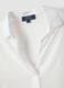 White pure viscose shirt with classic collar, regular fit_5