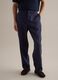 Regular fit pure linen blue trousers_1