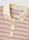 Pink striped stretch-cotton cropped polo shirt, regular fit_2