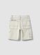 Beige pure cotton shorts_4
