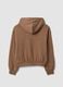 Brown organic cotton hoodie_6