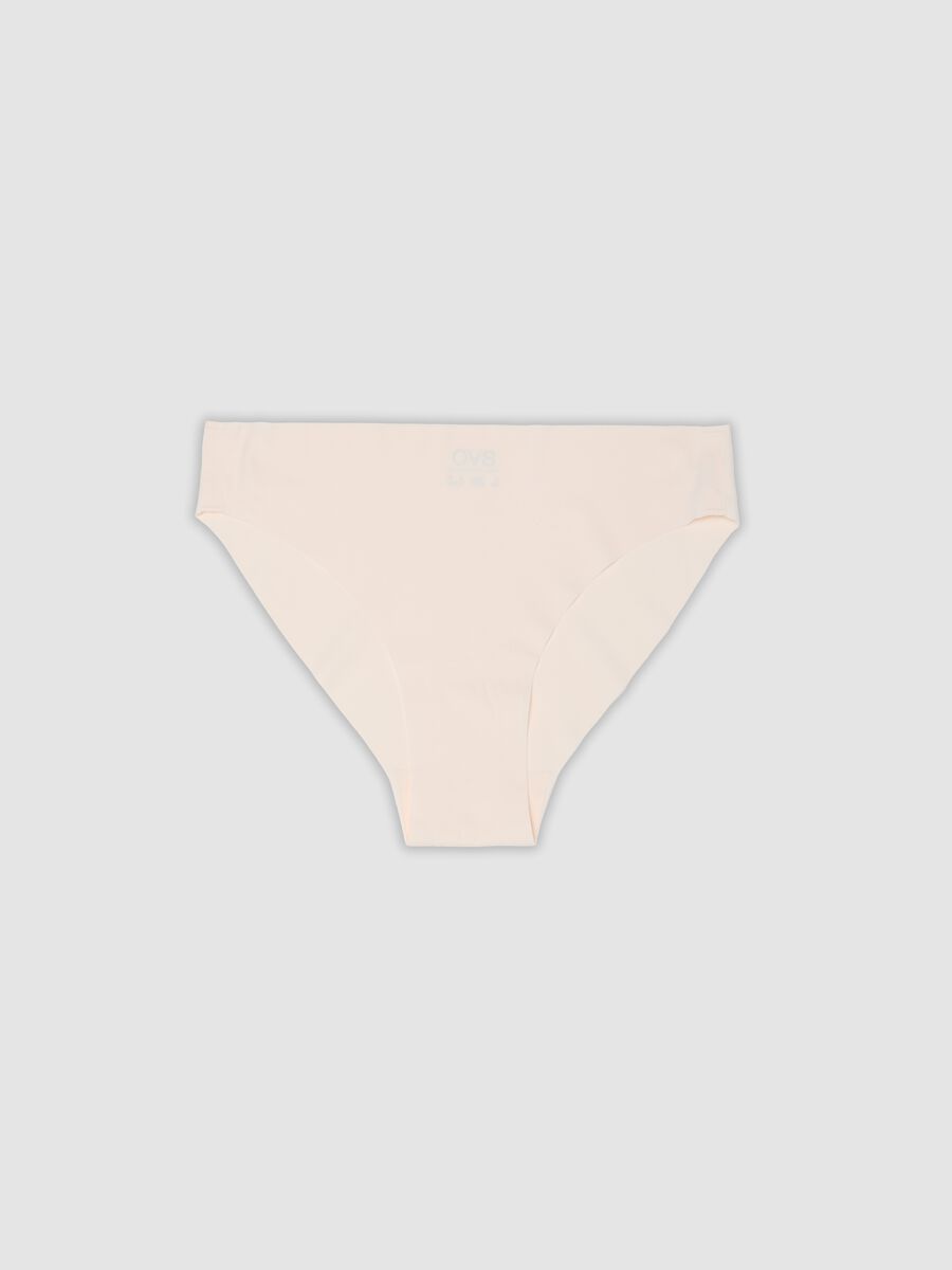Pink stretch-fabric briefs with regular waist_4