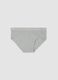 Grey stretch organic cotton culotte briefs_0