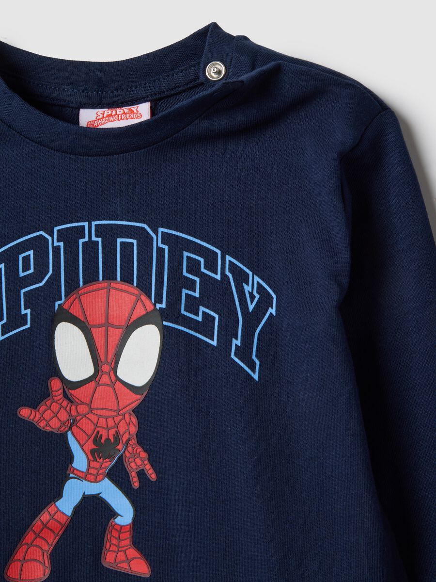 Spider-Man Boys' Blue Pure Cotton T-Shirt_2