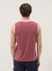 Red crew-neck vest top in pure cotton, regular fit_3