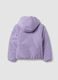 Giacca Ultralight viola reversibile con cappuccio e zip per ragazza_6
