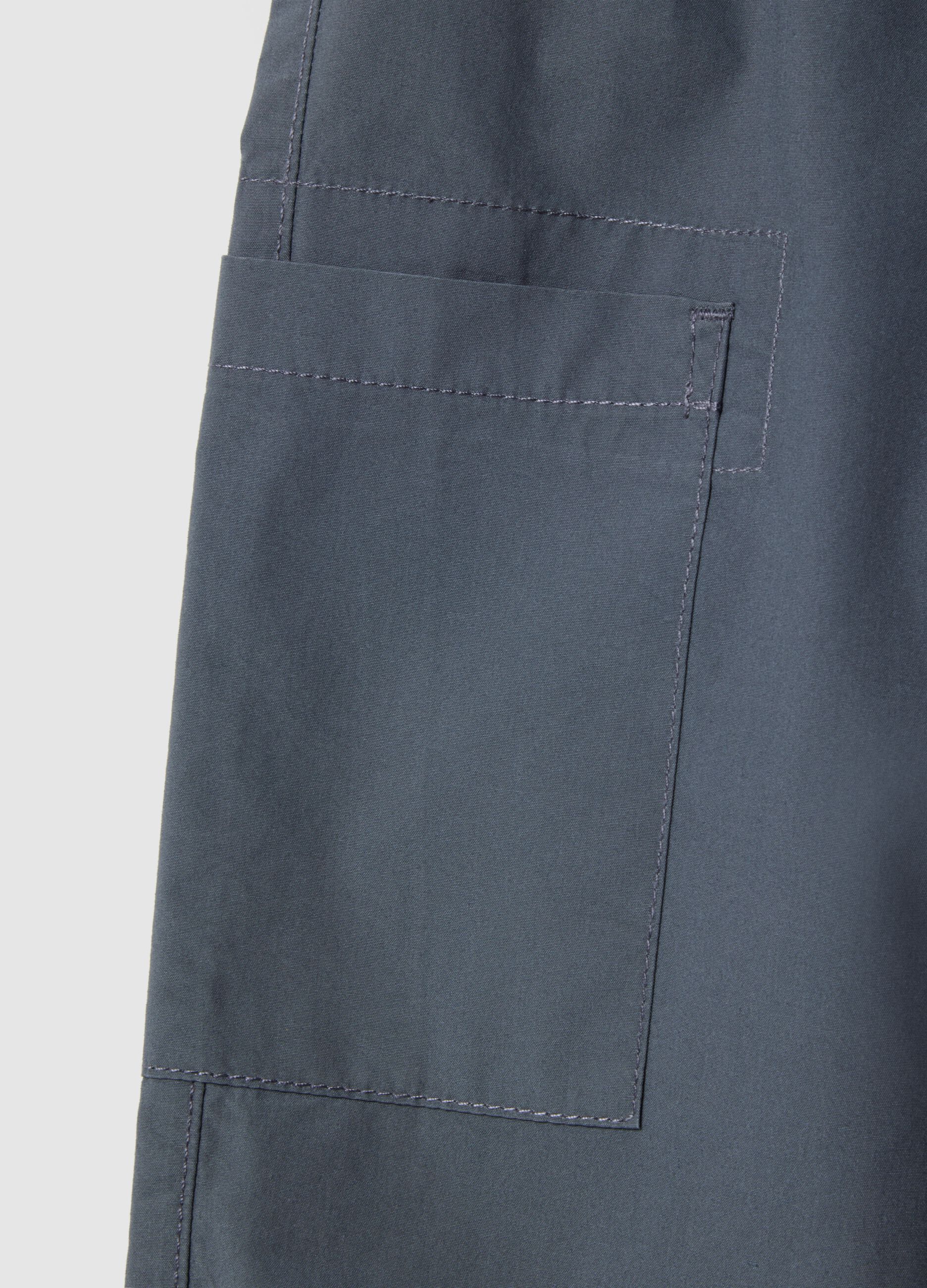 Blue pure cotton jogger pants for boys, regular fit