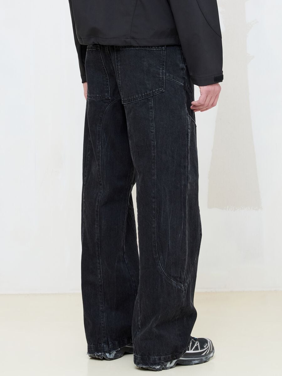 Washed Black Baggy Denim_3