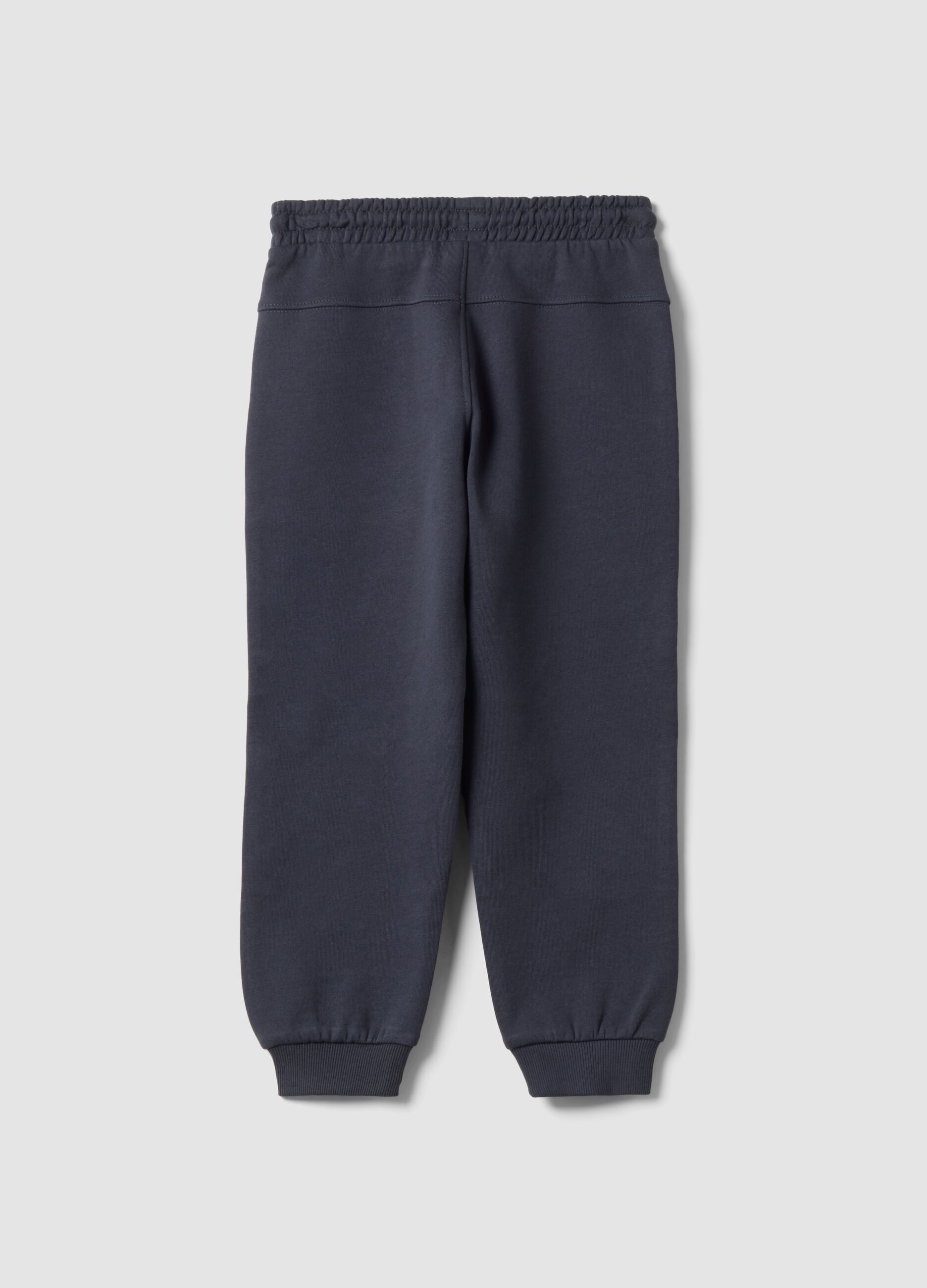 Grey pure cotton jogger trousers with Batman print