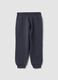 Grey pure cotton jogger trousers with Batman print_1