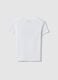Girls' White Pure Cotton Slim Fit T-shirt with Print_4