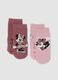 2-pack of organic stretch cotton anti-slip socks with Minnie print_0