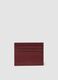 Red genuine leather card holder with side opening_2