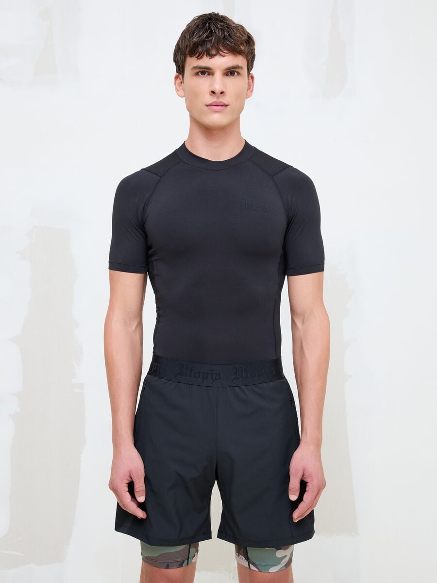 Fitted Technical T-shirt &ndash; Black_3